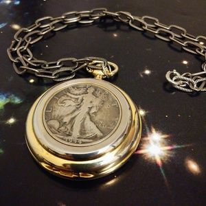 VTG Calibri Solid Gold/Silver Pocket Watch